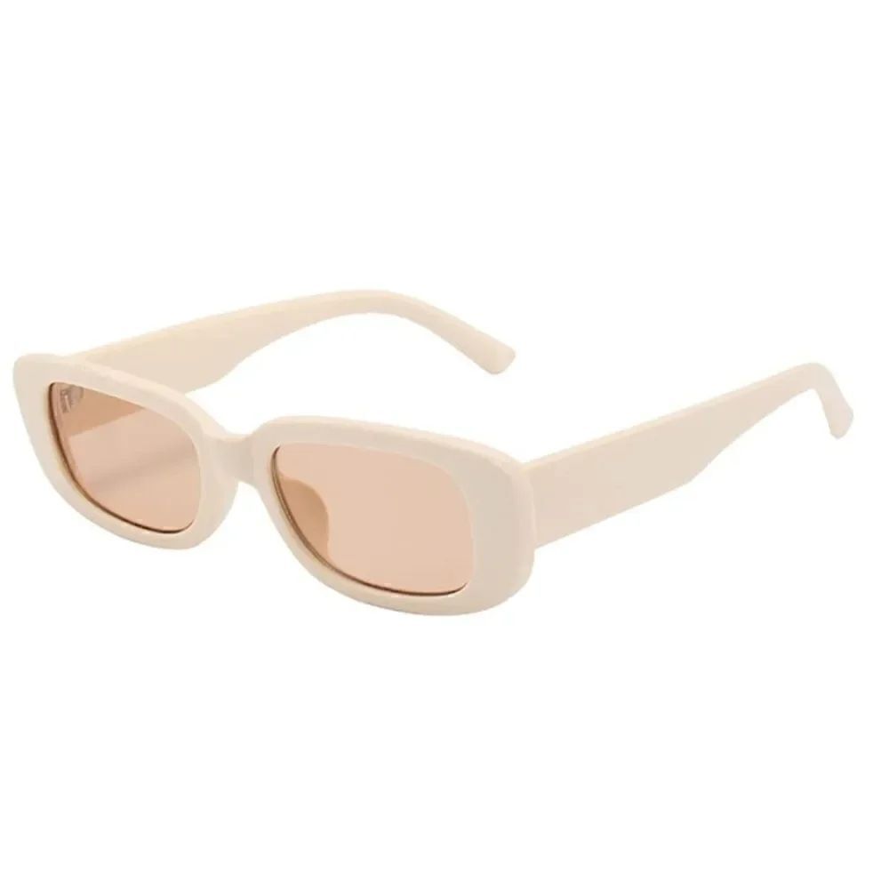 Beige Rectangle sunglasses